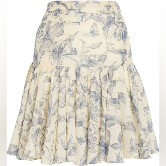 SANDRO Linen Blend Skirt - Picture 1 of 9